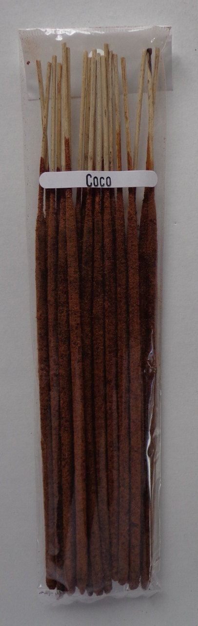 20 Coconut Incense Sticks Handrolled In Mexico Long Duration 1.5 hours