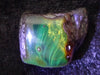 Red Green Mexican Amber Stone insect Inclusion window Polished 7.8g