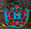 Guatemala Pillow Cushion Cover Mayan with Colorful Flowers Embroidered