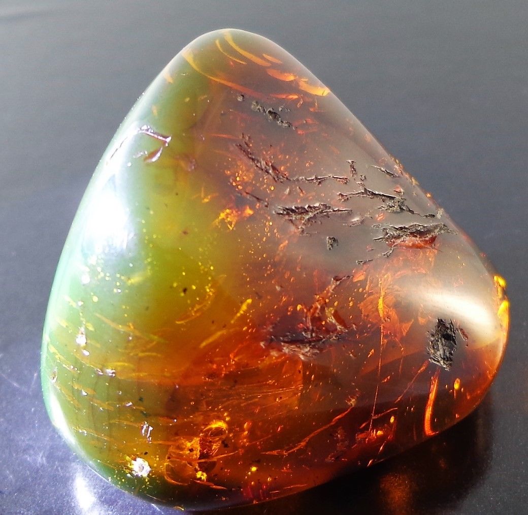Red Green Mexican Amber Full Polished 20.5g
